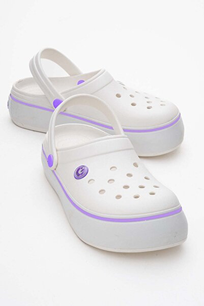 CCWAY AYAKKABI Γυναικείες Παντόφλες Sabo ΛΕΥΚΕΣ