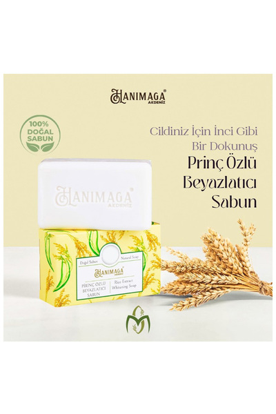 Hanımağa Akdeniz Pirinç Özlü Beyazlatıcı Sabun 100 Gr