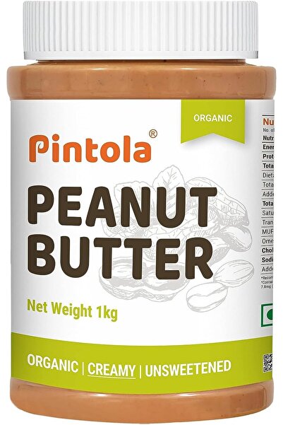 Pintola Organic Unsweetened Creamy Peanut Butter 1 kg