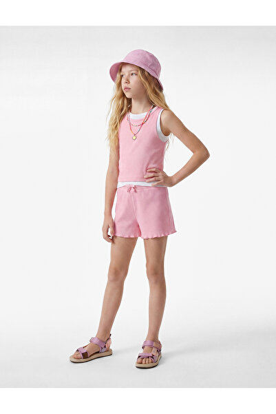 Koton Bow Detailed Camisole Cotton Shorts
