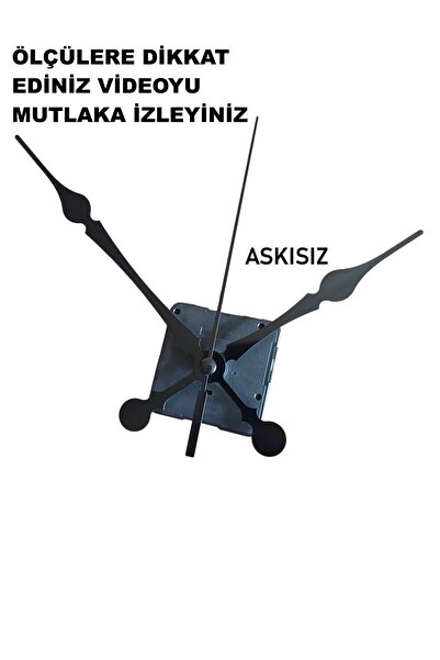 CNR SHOP Saat Mekanizması 18 MM ŞAFT BOYU Akar Sessiz Çalışır, Büyük Boy Akre...