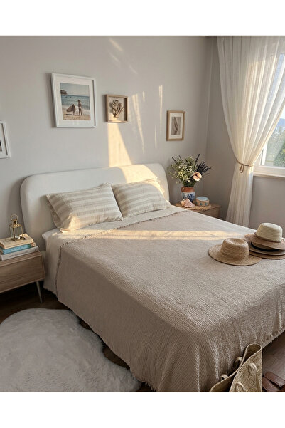 Monochrome Tekstil غطاء سرير وبيكيه متعدد الاستخدامات من 4 طبقات من القطن الع...
