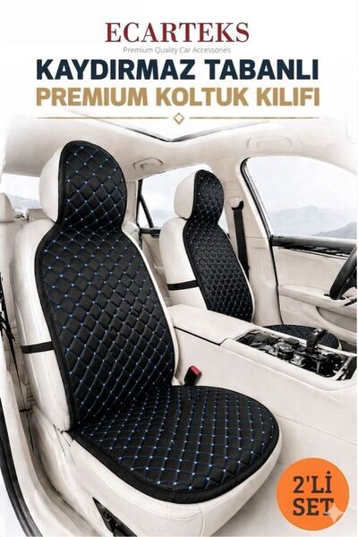 ECARTEKS PREMİUM QUALİTY CAR ACCESSORİES Oto Ön Koltuk İkili Minder Terletmez...