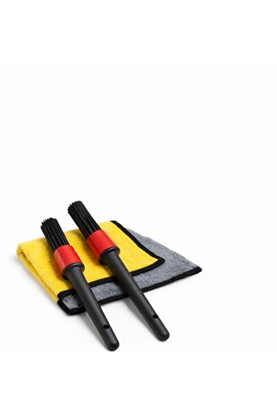 CAR BOOST 2 li Oto Detay Temizlik Fırça Seti ve 1 Mikrofiber Bez ( 1 adet Oto...
