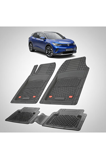 TEAMCAR Πατάκια αυτοκινήτου τύπου δίσκου συμβατά με Volkswagen ID.4 2020-2025...