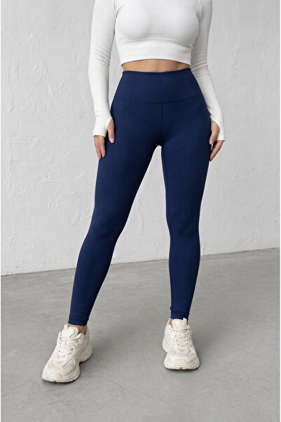 glanour Γυναικείο ψηλόμεσο κολάν Navy Blue