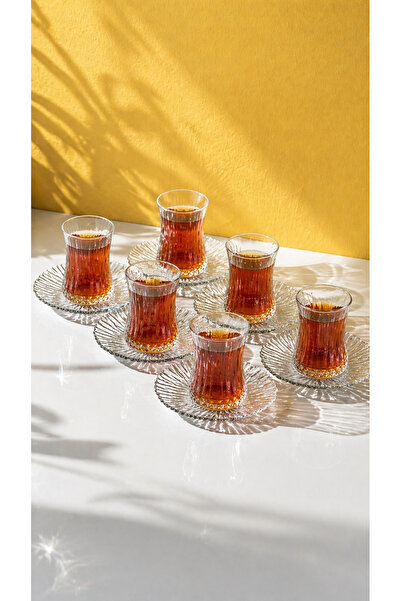 Maloria Elysia Kristal İthal Cam Çay Seti | 12 Parça - 170ml