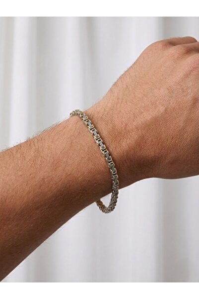 aurora dükkan Steel King Bracelet Yellow White