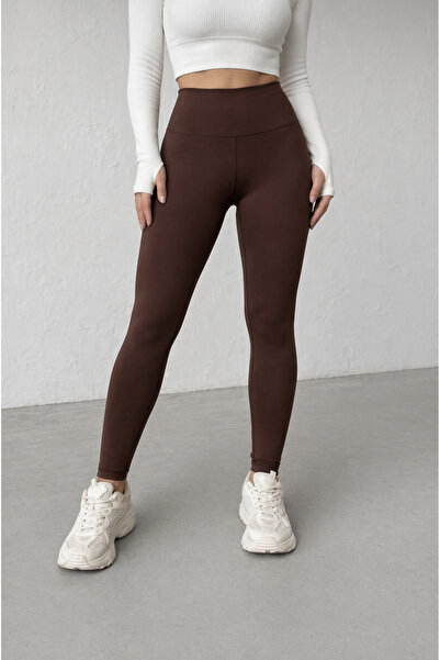 glanour Γυναικείο παντελόνι κολάν με ψηλή μέση και ισπανικό στυλ