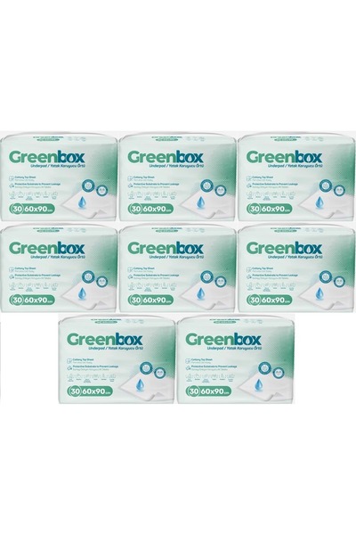 Greenbox غطاء حماية لسرير الكبار مقاس 60x90 سم عدد 240 قطعة