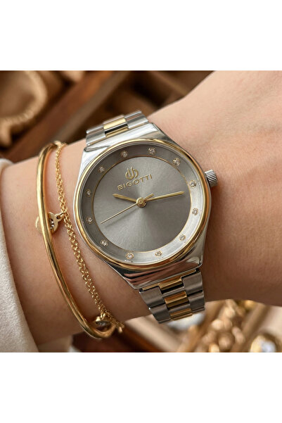 Bigotti Raffinato Silver and Gold Stainless Steel Watch for Women BG.1.10665-6