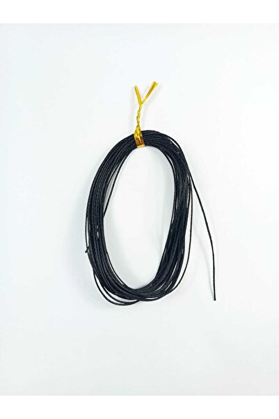 Pitch Black Color 1.0 Mm 5 Meters Waxed Rope Saddle Leather Sewing Necklace Beads Jewelry Design Bracelet Rope