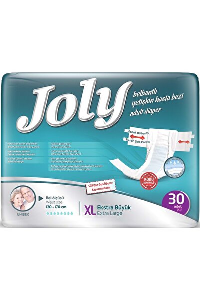 Jolly Joly Yetişkin Bezi Bel Bantlı XL - Ekstra Large - Extra Large 30 Adet