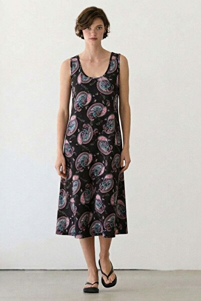 COTENCONCEPT Άνετο φόρεμα σε γραμμή Α με Ρευστή εφαρμογή χοντρά λουράκια