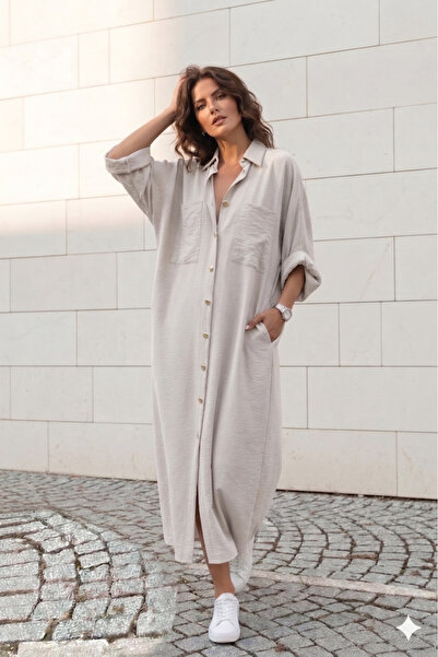 Pasaklı Giyim Γυναικείο τουνίκ/φόρεμα με μανίκια από πέτρα, εξαιρετικά φαρδιά...