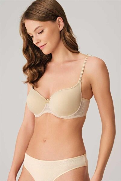 Mariposa Secret Underwire Supportless Unpadded Soft Sponge T-Shirt Bra with R...