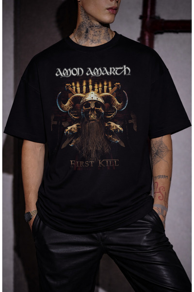 Fuddy Moda Amon Amarth Štampano T-shirt , unisex majica sa temom rok metal mu...