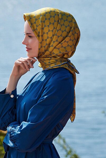 Belli Κασκόλ Twill Μετάξι - 4031-40 Πράσινο Λαδί