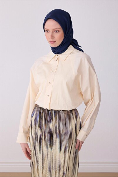 Belli Μεταξωτό μαντήλι τουίλ - 4305-52 Ναυτικό μπλε