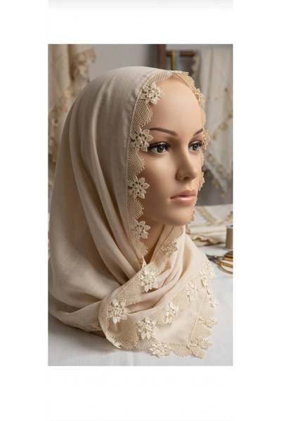 NUMİSTORE İğne oyası krem renk namaz örtüsü