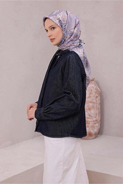 Belli Μεταξωτό μαντήλι τουίλ - 4202-35 Λιλά