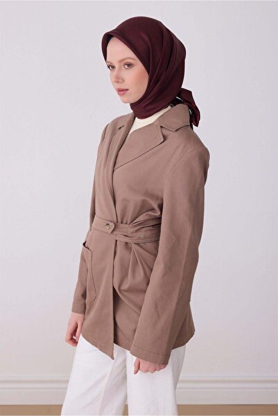 Belli Twill İpek Eşarp - 4305-03 Bordo