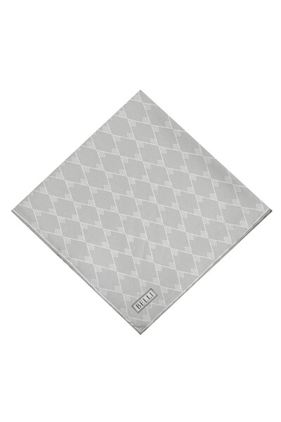 Belli Eșarfă din mătase twill - 4031-87 Argintiu
