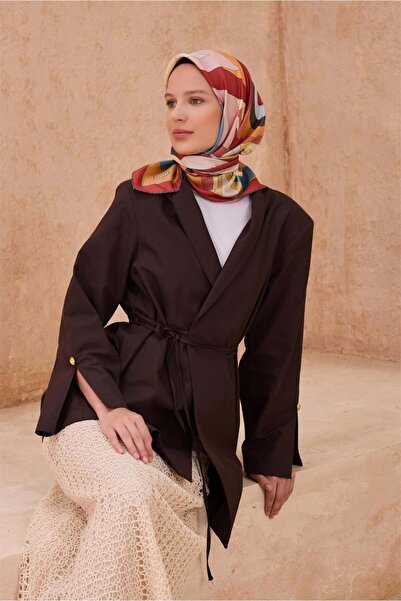 Belli Μαντήλι Twill Μετάξι - 4108-82 Βουργουνδία Σολομόν