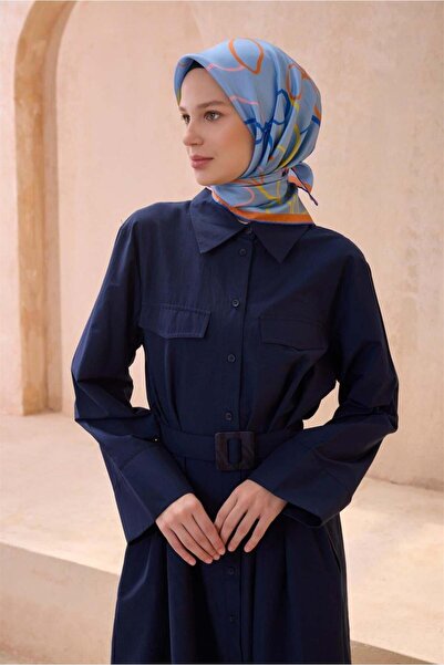 Belli Μεταξωτό μαντήλι τουίλ - 4113-01 Μπλε