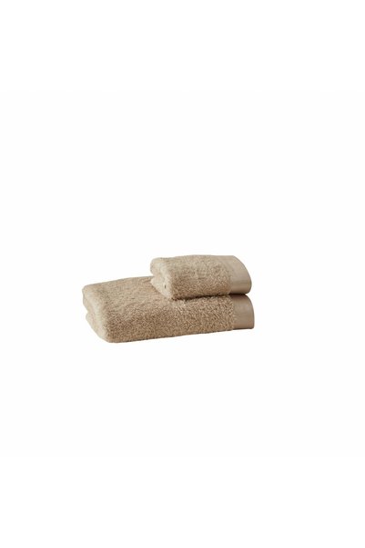 Karaca Home Paul 2-Piece Face Towel Set Beige