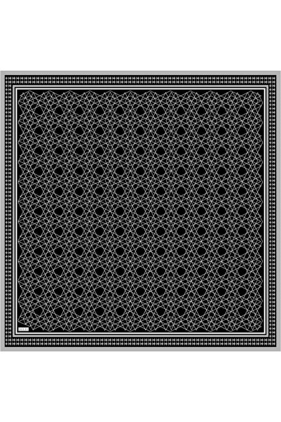 Belli Μεταξωτό μαντήλι Twill - 4053-08 Μαύρο Γκρι
