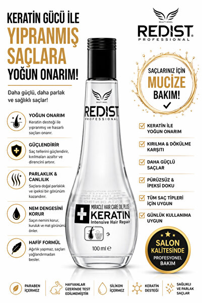 Redist Λάδι περιποίησης μαλλιών Keratin Straightening - Για λεία και λαμπερά ...