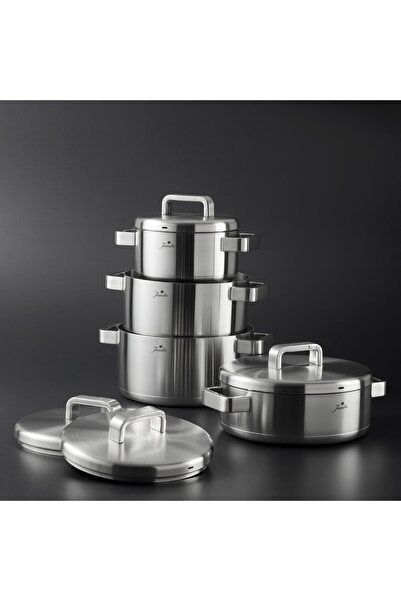Jumbo Monaco 8 Piece Steel Cookware Set