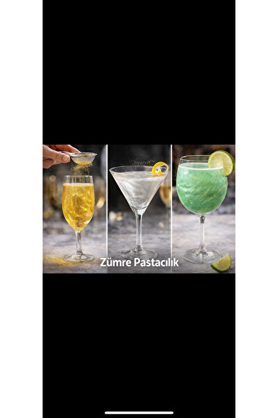 By Paster 3’lü Set Yenilebilir Metalik Toz Gıda Boyası 10 Gr (Altın, Gümüş,)