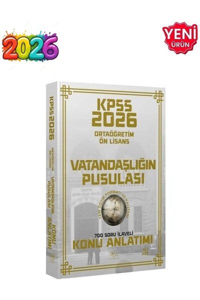 CBA Akademi 2026 - KPSS Lise Ortaöğretim Ön Lisans Vatandaşlığın Pusulası Kon...