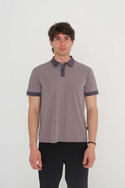 TSCLUB POLO YAKA TENCEL ÇİFT RENK TSHIRT