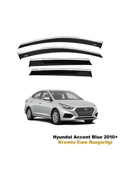 Niken Hyundai Accent Blue Kromlu Cam Rüzgarlığı