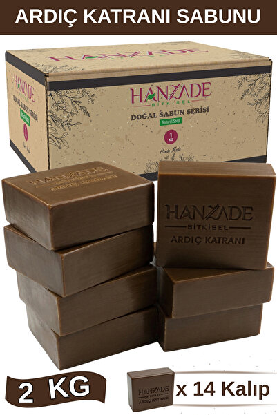 Hanzade Bitkisel Ardıç Katranı Sabunu Katranlı Sabun 2 Kg El Yapımı Doğal Gel...