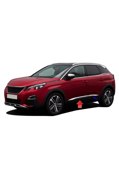 Niken Peugeot 3008 Yan Kapı Çıtası Kromu Nikelajı 2016 Sonrası
