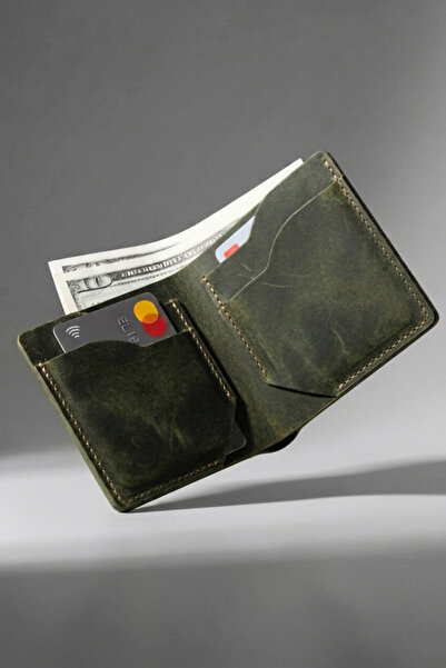 luvo 100% Πραγματικό Δερμάτινο Πορτοφόλι Θήκη καρτών Χειροποίητο Γνήσιο Premi...