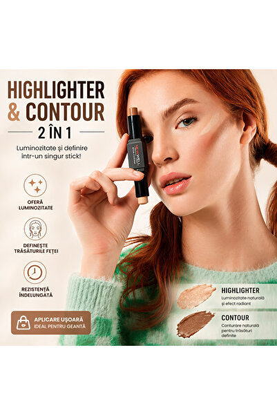 New Well Stick Contur & Iluminator 2in1 – Sculptare Fata, Luminozitate, Rezis...