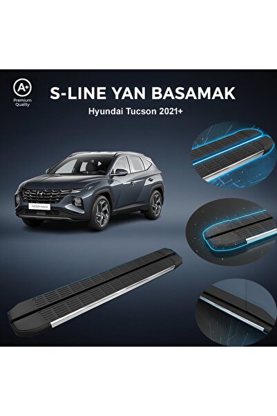 beyaztuning Hyundai Tucson S-Line Premium Krom Yan Basamak 2021 Sonrası
