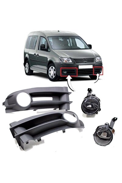 Genel Markalar Volkswagen Caddy Sis Farı Çerçeveli OEM Tip 2004-2011