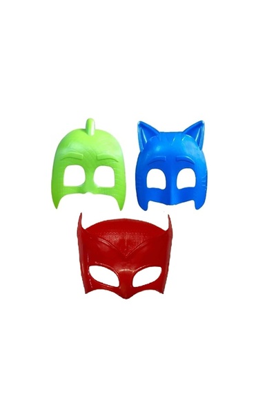 TURKAFONE Pijamaskeliler Pj Maskeliler Pj Masks 3 Renk 3 Lü Set Yüz Maskeleri