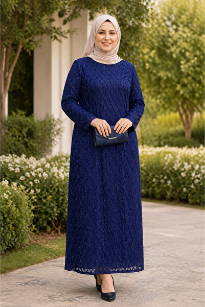 Giyinen Mağazaları Βραδινό φόρεμα για τη μητέρα σε μεγάλο μέγεθος Feyza με στ...