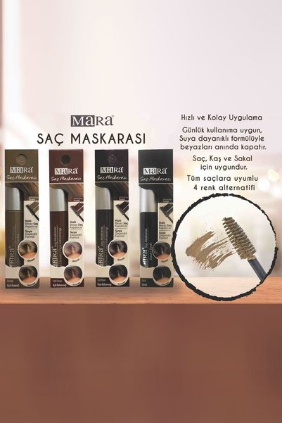 Mara Koyu Kahverengi Saç Maskarası 6 ml