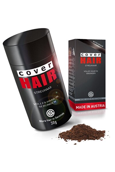 Cover Hair Orta Kahverengi Saç Fiberi 30 Gram Dolgunlaştırıcı Kellik Kapatıcı...