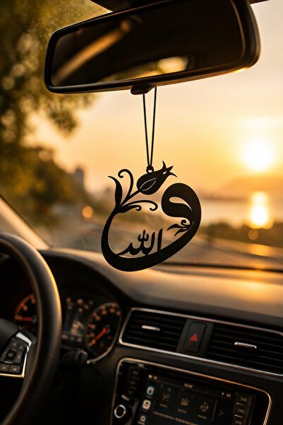 VENON Metal ✨DESENLİ VAV ✨Dikiz Aynası Süsü Metal Araba Askılık Motifli Oto A...