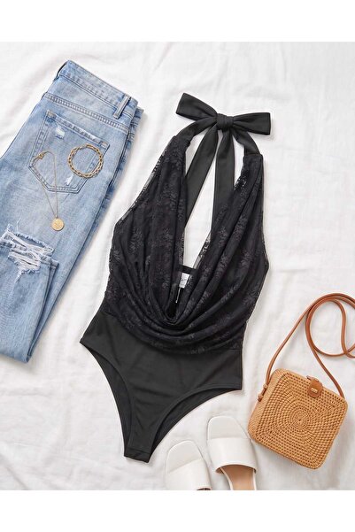 Pronto Moda Body cu dantela