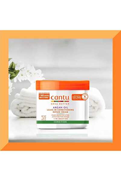 Cantu Argan Oil Leave-In Conditioning Repair Cream, 16 Ounce (Pack of 1)
